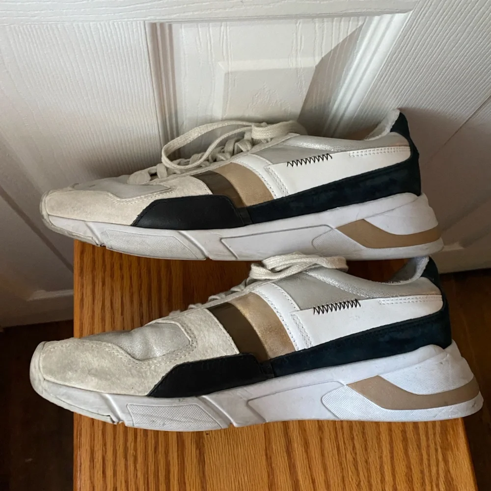 Gola Classics Eclipse Mode Silver/Gold/Multi Jogger Style Sneakers SZ 10‎